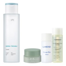 아이오페 더마 트러블 토너 200ml + 아모레퍼시픽 기초케어 3종, 1세트