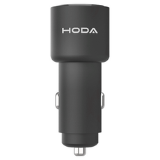 HODA 好貼 72W 雙孔 USB-C 車載PD快速充電器 715 x 282 x 207mm 46.4g, 黑色