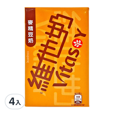 Vitasoy 維他奶 麥精豆奶, 250ml, 4入