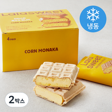 라라스윗 옥수수 모나카 아이스크림 4개입 (냉동), 560ml, 2박스