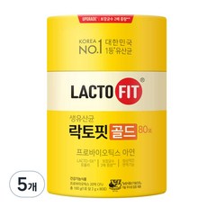 락토핏 골드 80포, 160g, 5개