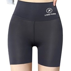 S-SportPlus+ 運動三分短褲 L 灰色 高腰提臀 彈力透氣 瑜珈跑步適用