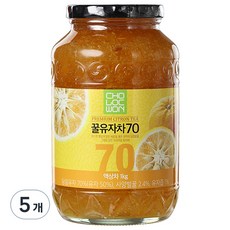 초록원 꿀유자차70, 1kg, 1개입, 5개