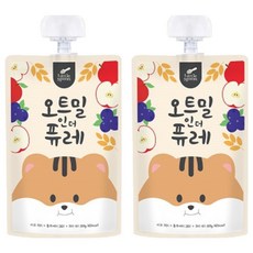 Little Spoon 燕麥纖泥, 蘋果藍莓燕麥口味, 2包, 100g