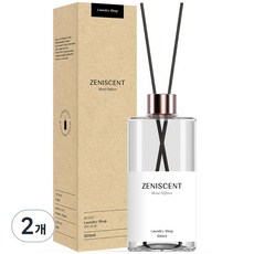제니센트 무드 대용량 디퓨저 실내방향제, 런드리 샵, 500ml, 2개