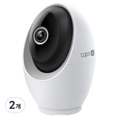 타포 4K 8백만화소 초고화질 회전형 AI 스마트 홈 WiFi 카메라 실내용, Tapo C260, 2개