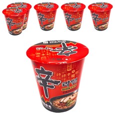 NONGSHIM 農心 辛拉麵 辛香菇味 杯麵 68g, 6入