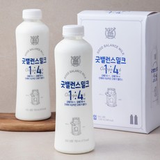 굿밸런스 밀크 우유, 750ml, 2개