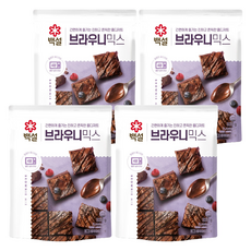 백설 브라우니믹스, 320g, 4개