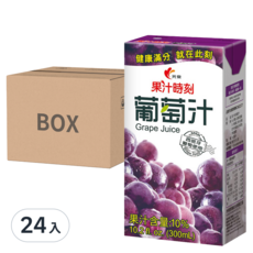 光泉 果汁時刻 葡萄汁 300ml x 24入, 西班牙葡萄添加
