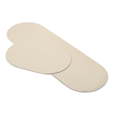 Haru Gonggan 柔軟珪藻土腳踏墊 浴室用+廚房用組, Light Beige, 1組