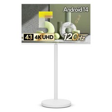 더함 43 UHD 돌비 AI 구글5.0 스마트TV 화이트 에디션 + 삼탠바이미 스탠드 에센셜 세트, 109cm(43인치), UA431UHD M9GP CINEMA60 2025 WHITE, 스탠드형, 고객직접설치