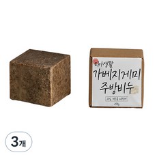 리아생활 가베지게미 주방비누, 3개, 270g