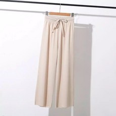 여성용 편안한 와이드 밴딩 쿨팬츠