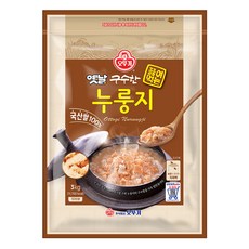 오뚜기옛날 구수한 끓여먹는 누룽지, 3kg, 1개