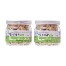 우리주 애견 가수분해 츄300g, 대구, 300g, 2개 - 가수분해껌