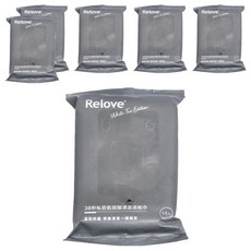 Relove 30秒私密肌弱酸清潔濕紙巾, 專利紅柿萃取 瓦解異味, 添加蔓越莓精華 低分子玻尿酸, 輕便設計 方便攜帶 15張入, 15張, 6包