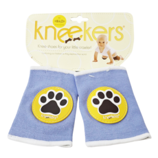 Ah Goo Baby Kneekers 寶寶爬行護膝, Periwinkle-Paws, CHUNK-A-LICIOUS加大尺寸, 紫色, 1組
