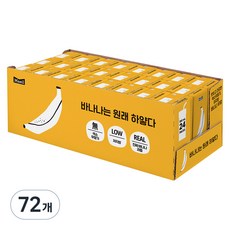 바나나는원래하얗다 우유, 190ml, 72개