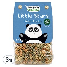 리틀파스타오가닉스 유기농 파스타 리틀스타, 250g, 3개