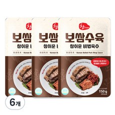 참 보쌈수육 참쉬운 비법육수, 150g, 6개