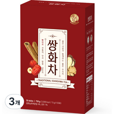 우리차 송원식품 쌍화차 50p, 15g, 50개입, 3개