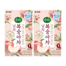순작 콜드브루 과일허브티 납작 복숭아차, 1.8g, 20개입, 2개 1.8g, 40개