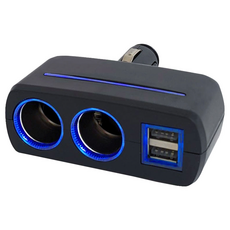 SiNYi 新翊 大功率雙孔 + 雙USB多角度插座 90度多段調整 LED電源指示燈, 1個
