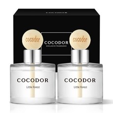 코코도르 퍼퓸 미니 우드볼 차량용 디퓨저 50ml 2p 세트, 리틀포레스트, 1세트