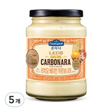 폰타나 라치오 베이컨 까르보나라 파스타소스, 430g, 5개