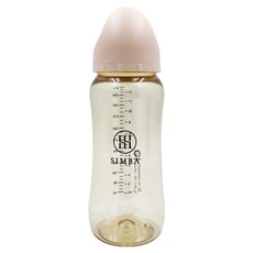 Simba 小獅王辛巴 蘊蜜鉑金PPSU寬口防脹氣奶瓶 3個月以上全齡適用, 栗粉, 360ml, 1個