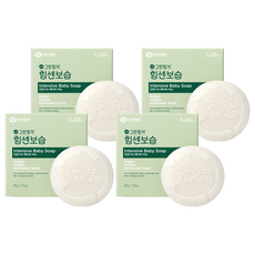 그린핑거 힘센 보습 인텐시브 베이비 비누, 80g, 4개