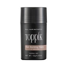 TOppiK 頂豐 增髮纖維- 淺棕色, 12g, 使頭髮更豐滿，有效抗風防水, 淺棕 MEDIUN BROWN, 1瓶