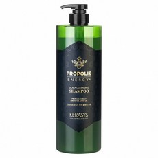 KERASYS 蜂膠活力光澤洗髮精 綠蜂膠 1000ml - 調理油水平衡, 溫和洗淨頭皮, 深層清潔, 強健頭皮, 修護蜜亮光澤, 深層滋潤, 柔順亮麗, 1L, 1瓶