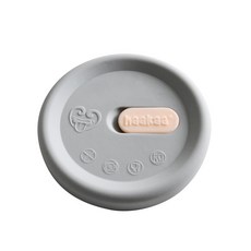 haakaa 矽膠防溢漏塵蓋, 食品級矽膠材質, 可用於二代及三代集乳瓶, 灰色, 1個