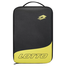 LOTTO 樂得 多用途鞋袋, 黑色/淡黃綠, F, 黑色 + 亮黃綠, 1個