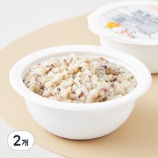 짱죽 중기 9개월부터 이유식 한우흑미죽, 혼합맛(한우/흑미), 200g, 2개