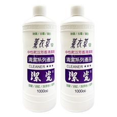 潔瓷 中性衛浴芳香清潔劑, 薰衣草香, 1000cc, 除菌/去霉/潔白, 1kg, 2瓶