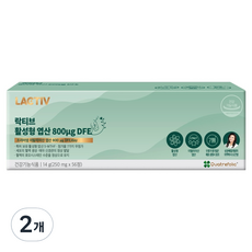 락티브 활성형 엽산 800μg DFE 14g, 56정, 2개 56정, 2개