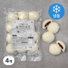 성수동베이커리 우리밀 팥 미니 호빵 (냉동), 600g, 4개