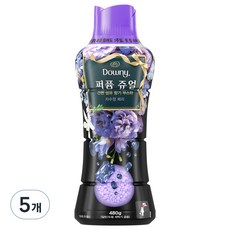 다우니 퍼퓸 쥬얼 자수정 베리 향기 부스터, 480g, 5개