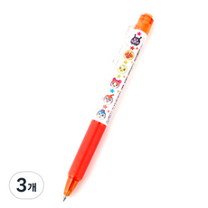 호빵맨 FRIXION 펜, 오렌지, 3개