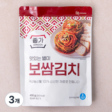 종가 맛있는 별미 보쌈김치, 400g, 3개