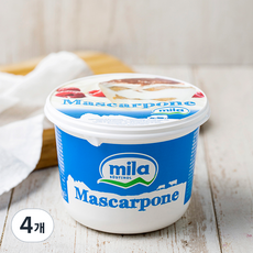 밀라 마스카포네 치즈, 500g, 4개