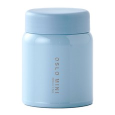 OSLO 迷你食物保溫罐, 天藍色, 220ml, 1個