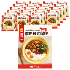 MOS BURGER 摩斯漢堡 辣味日式咖哩包 牛肉, 道地日式風味 添加水果和蜂蜜, 200g, 24包