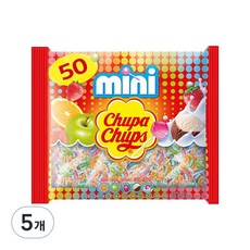 츄파춥스 미니 막대사탕 랜덤 발송, 300g, 5개
