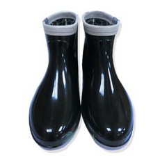 三和牌 兒童款 典雅半筒雨靴, 9, 帥氣黑