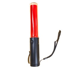 LED指揮棒 交通指揮 26cm, 紅光, 閃爍, 手電筒, 磁吸, 需3顆3號電池, 全長26cm, 指揮棒557, 1支