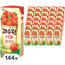 과수원 사과주스, 190ml, 144개